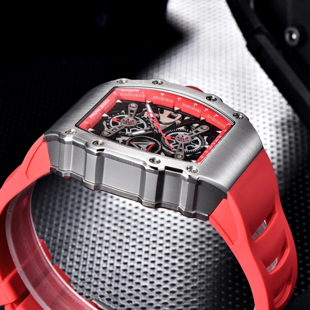 PAGANI DESIGN 2023 nouveau 40MM baril creux mode décontracté hommes montres à Quartz saphir verre montres à Quartz chronographe horloge