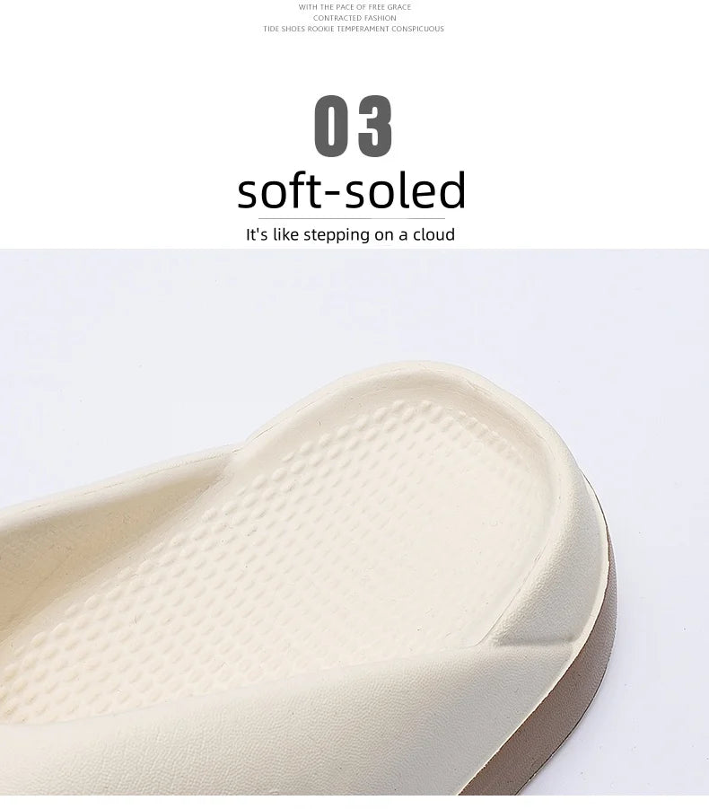 Outlandish EVA femme tongs super doux semelles épaisses chaussures d'extérieur d'été antidérapantes de haute qualité Design à la mode sandales pour femmes