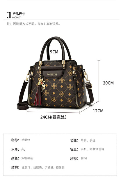 Sac à bandoulière en cuir Pu pour femmes, sacoches polyvalentes de grande capacité, sacs à fermeture éclair