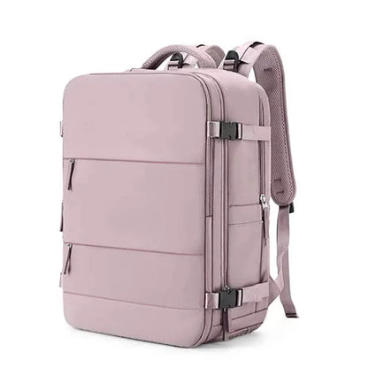 Sac à dos violet clair de grande capacité pour femmes avec séparation sèche et humide, sac d'ordinateur de transport, multifonctionnel étanche l