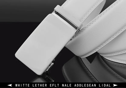 2024 hommes Designer ceintures de haute qualité blanc marque de luxe Ceinture automatique boucle peau de vache décontracté affaires taille sangle Ceinture Homme