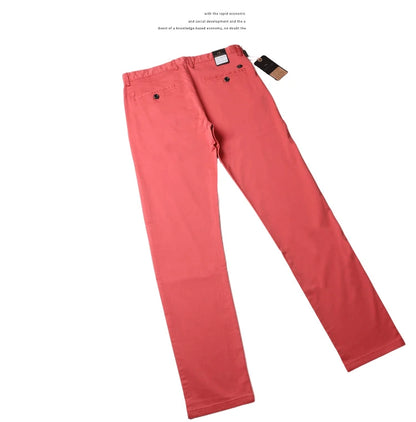 Pantalon décontracté en coton pour homme, jean droit, jean classique multicolore, mode d'affaires, confortable, printemps, été, nouveau, 2024