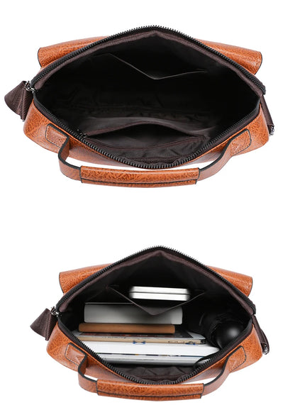 Sacs de messager de marque kangourou de luxe hommes en cuir sac à bandoulière décontracté pour hommes marron noir sac à bandoulière d'affaires sac à main masculin