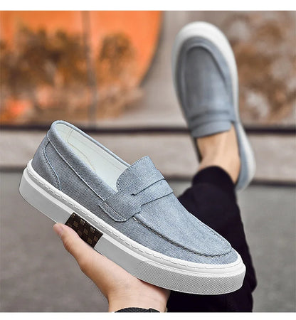 Mocassins d'été pour hommes, chaussures décontractées vertes faites à la main, chaussures de marche pour hommes, chaussures de conduite polyvalentes à semelle épaisse