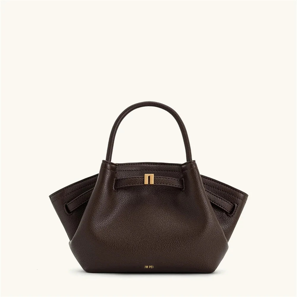 JW PEI 2025New femmes toile marron bandoulière sac à bandoulière Mini cuir végétalien sac fourre-tout sac à main boulette sac en cuir de haute qualité