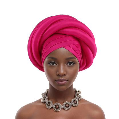 Turban Tressé pour Femme Africaine, Couvre-Chef Brut du Nigeria, Chapeau Musulman de ix, Vêtement de Sauna