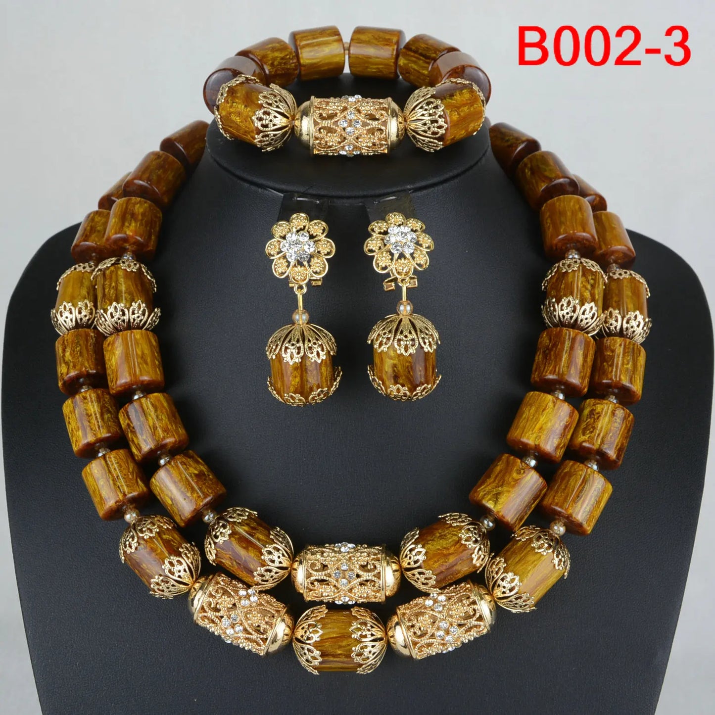 Ensemble de bijoux de mariée en corail artificiel, ensemble de colliers de perles africaines et nigérianes
