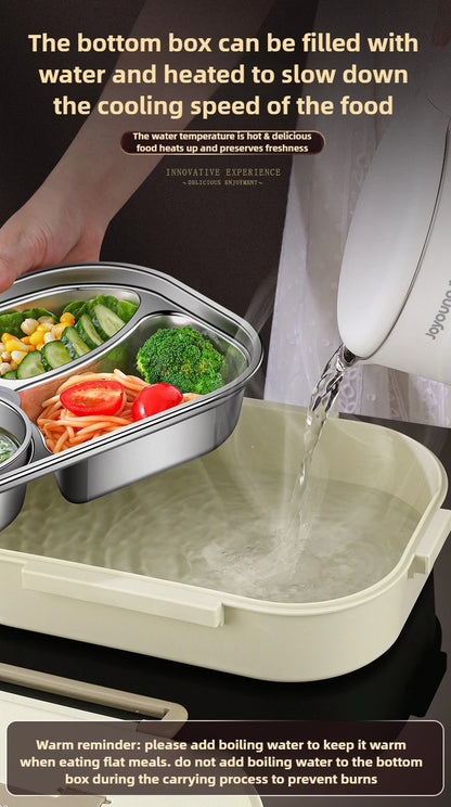 Boîte à déjeuner isolée en acier inoxydable 304, boîte à déjeuner Portable scellée pour employés de bureau avec sac, ensemble de boîtes à Bento commerciales pour étudiants et enfants