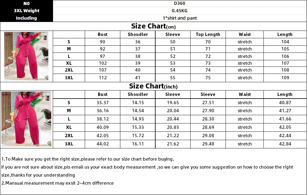 Ensemble deux pièces pour femmes africaines, mode d'été ample et plissé, chemise élégante à lacets OL, jambes larges, pantalon plissé