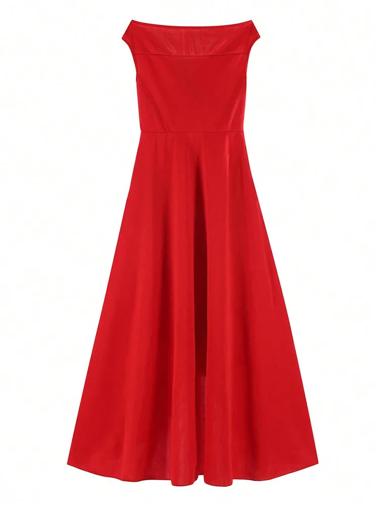 BERAKAH SUPRÊME - sublime robe d'été longue pour femmes, épaules dénudées, couleur unie, Maxi, robes de soirée élégantes pour demoiselle d'honneur de mariage, vêtements pour femmes, 2025