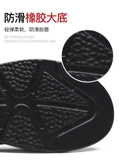 Luxury Men's Genuine Leather Sandals Classic Roman Men Shoes Slippers Soft Comfortable Men Non-slip Walking Slippers Footwea