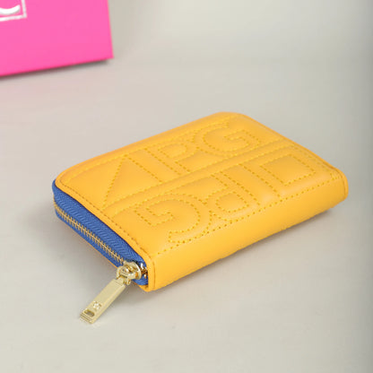 PG PATSY GARIS mode classique rétro hommes et femmes portefeuille universel lettre imprimé Portable sac de carte zéro portefeuille