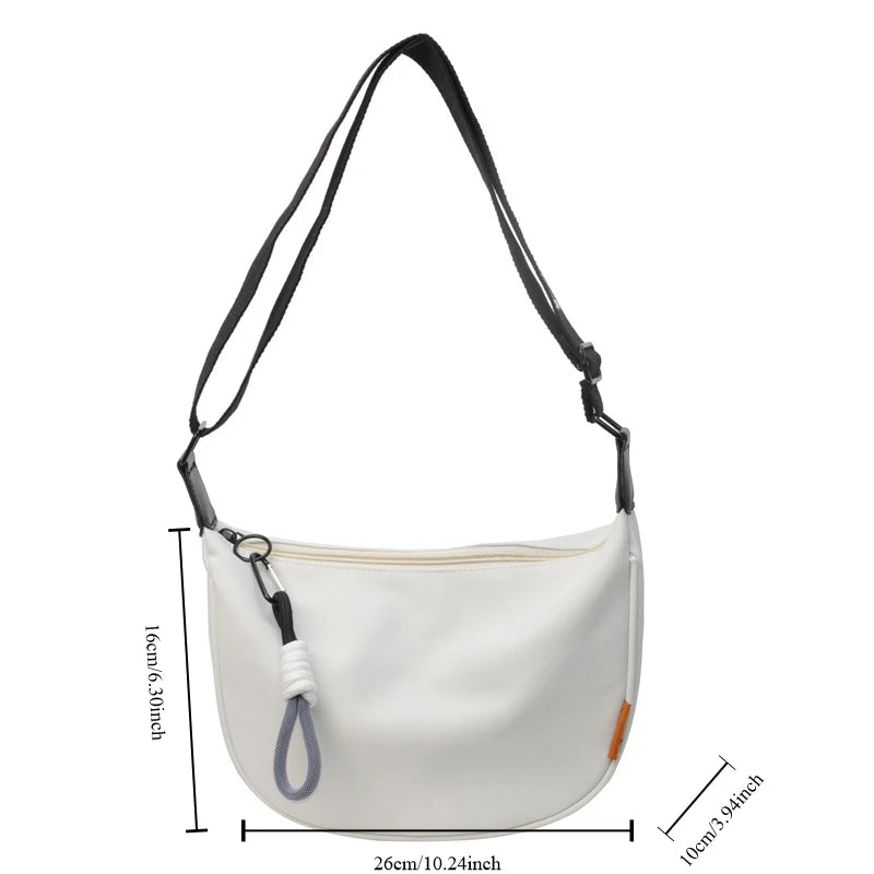 2024 nouvelle mode sac à bandoulière Simple large bandoulière conception unique sac à bandoulière Style Original trajet boulette femmes sac