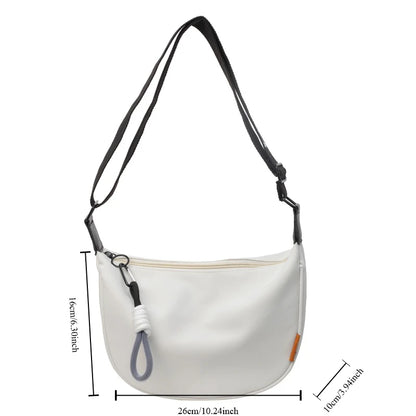 2024 nouvelle mode sac à bandoulière Simple large bandoulière conception unique sac à bandoulière Style Original trajet boulette femmes sac