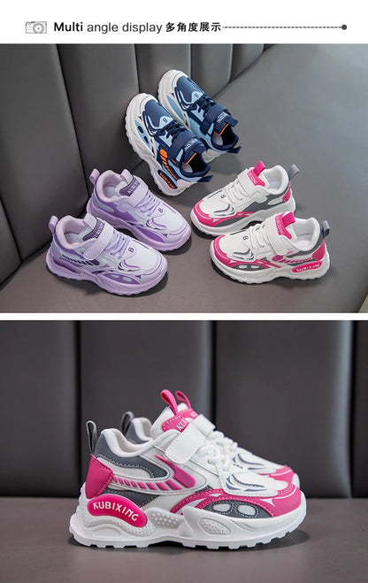Chaussures à plateforme en cuir pour filles, baskets de luxe pour enfants, chaussures mignonnes pour enfants, rencontres scolaires, mode, nouveau, 2024