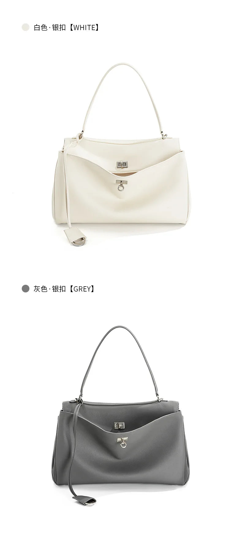 2025 Rodeo cuir grande capacité sac fourre-tout de banlieue sac à main à bandoulière unique sac à bandoulière sous les bras pour les déplacements élégants