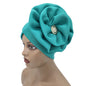 Chapeau Turban à grande fleur pour femmes, casquette Hijab musulmane, diamants, enveloppe de tête, Bandana, casquette de chimio, chapeau africain, 2023