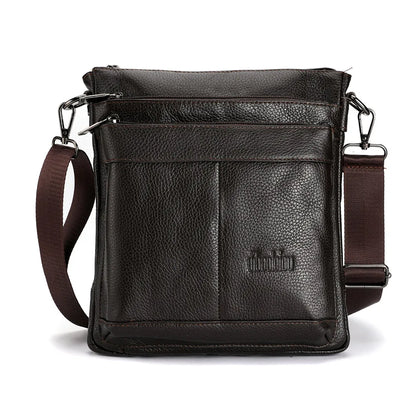 Sac messager en cuir pour hommes, sac à bandoulière d'affaires, petit sac à bandoulière multifonction, sac de voyage pour hommes