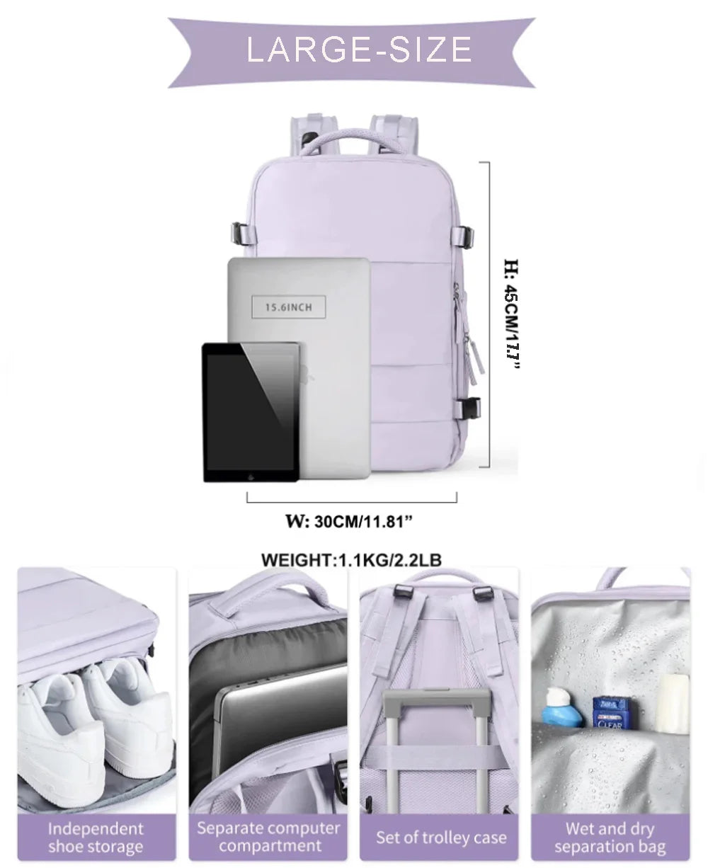 Buylor sac à dos de voyage 40x20x25 ryanair sac de cabine étanche EasyJet sac à dos à main 14 pouces sac à dos pour ordinateur portable bagage à main