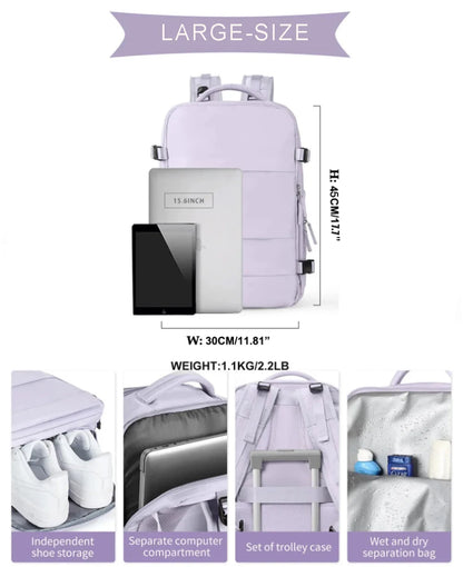 Buylor sac à dos de voyage 40x20x25 ryanair sac de cabine étanche EasyJet sac à dos à main 14 pouces sac à dos pour ordinateur portable bagage à main