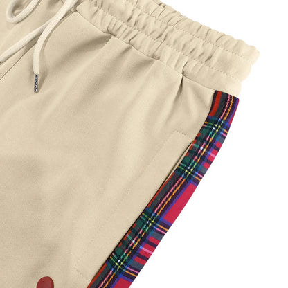 Pantalon en patchwork rayé pour homme, bouton latéral vintage, chimproximity, adt Straight fjMen, pantalon décontracté, printemps, automne, 2025