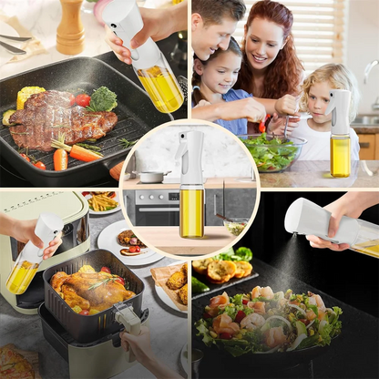 Spray d'huile pour la cuisson, bouteille distributrice d'huile d'olive, pulvérisateur, brume, vinaigre d'huile de qualité alimentaire réutilisable, bouteille de pulvérisation, accessoires de cuisine
