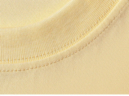 100 T shirt en coton lourd pour hommes et femmes, Tops à manches courtes, Tee shirts solides et surdimensionnés, vêtements de qualité 6.8oz 230gsm