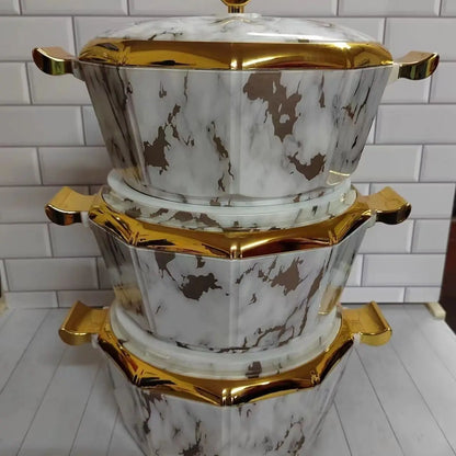 3 pièces ensemble boîte d'isolation alimentaire isolé thermique marmite boîte isolation Pot boîte à déjeuner conservation de la chaleur