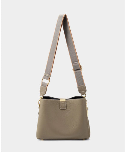 Hifashion 100% vache en cuir véritable seau épaule sacs à bandoulière pour femmes 2025 luxe concepteur large sangle fourre-tout dames sacs à main