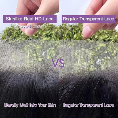 Perruque Lace Front Wig Naturelle Bouclée, Cheveux Humains, Deep Wave, 13x4 HD, 13x6, 30 32 Pouces, Pre-Plucked, pour Femme