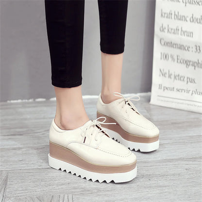 Plate-forme plate solide pour femmes, chaussures plates pour femmes, Parker carré, décontracté, printemps, automne, tout neuf, mode, strucgirls, loisirs