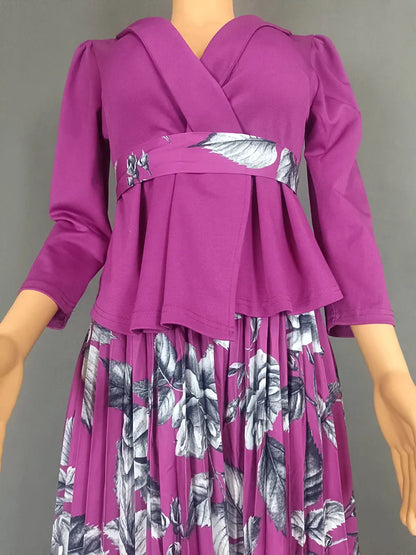 Vêtements africains 2 pièces pour femmes, mode d'été, demi-manches, col en v, haut imprimé en Polyester, jupe longue, ensembles assortis, 2025