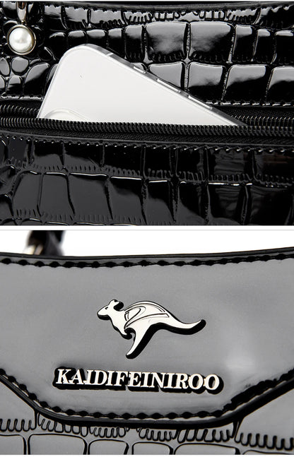 Sacs à main en cuir verni pour femmes, sacs à bandoulière pour dames, sacs à main de créateurs de luxe, petit sac fourre-tout décontracté, initié par la marque, nouveau