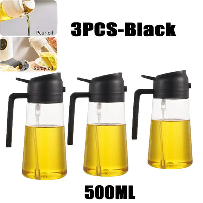 200/300/500ml bouteille de pulvérisation d'huile BBQ cuisson pulvérisateur d'huile d'olive cuisine cuisson huile Spray bouteille vide bouteille de vinaigre brosse à huile