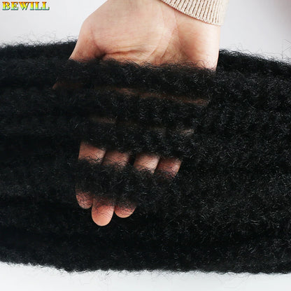 1 - 6 paquets de cheveux en crochet de twists Marley de 18 pouces, de noir et brun à blond, cheveux de tresse ombré Afro Marley synthétique, pour les tresses de mèches fausses