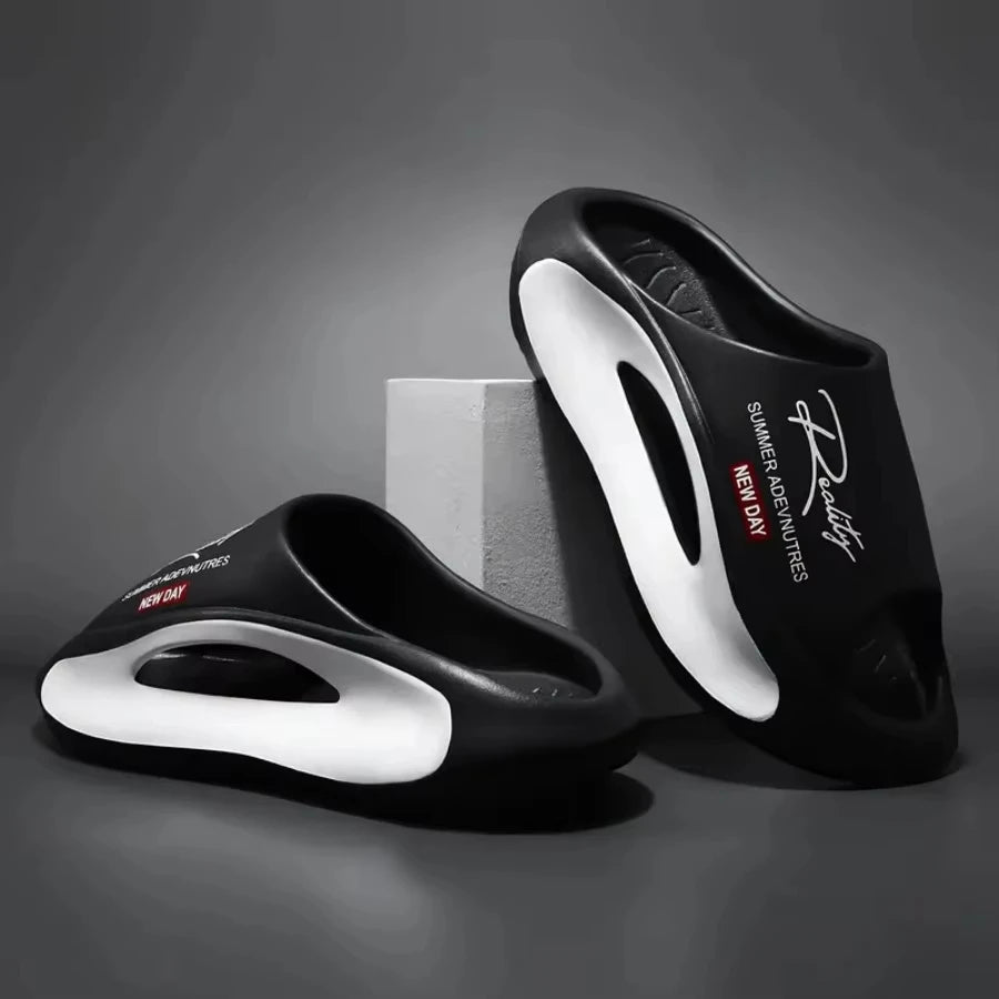 Pantoufles pour hommes et femmes, pantoufles de couple antidérapantes à la mode EVA 2 couleurs 36-45