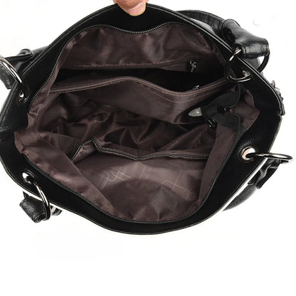 Trois couches de luxe fourre-tout décontracté femmes Sac de haute qualité en cuir Pu dames sacs à main pour femmes grand épaule sacs à bandoulière Sac nouveau