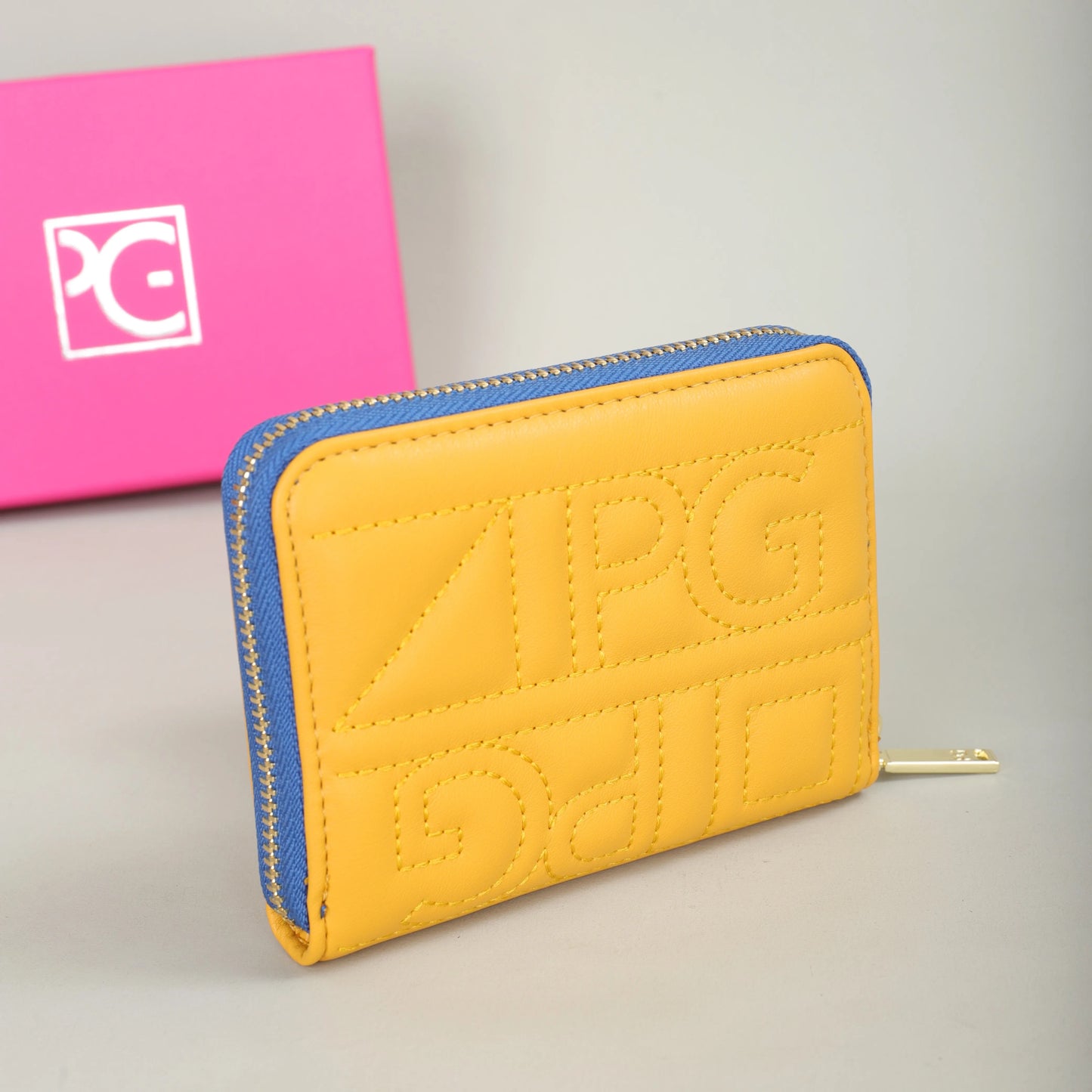 PG PATSY GARIS mode classique rétro hommes et femmes portefeuille universel lettre imprimé Portable sac de carte zéro portefeuille