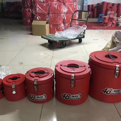 Boîte à lunch isolée pour aliments, restaurant en libre-service, grande capacité, récipient de stockage des aliments, ensemble E27, 4-7-15-30-60L, 5 pièces