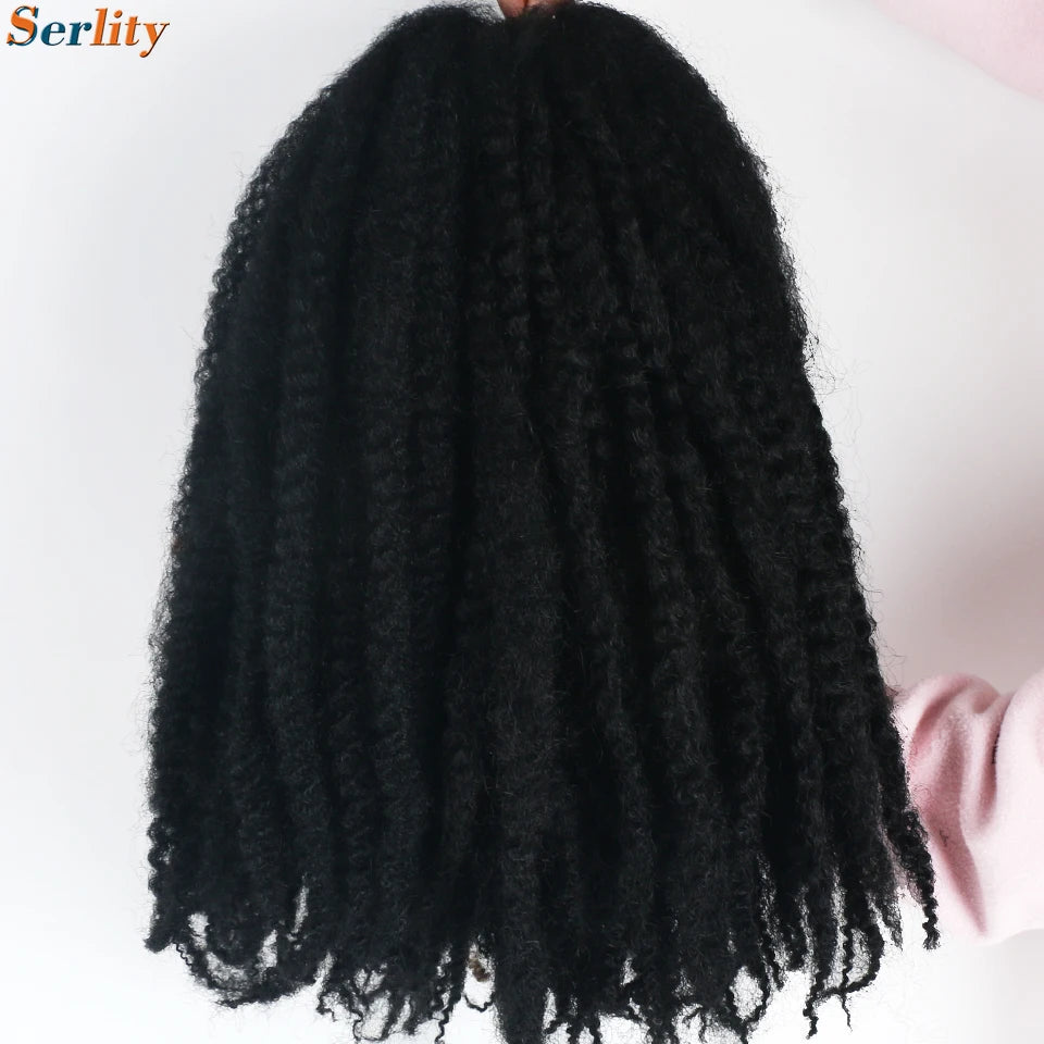 Marley Twist cheveux tressés pré - étirés pack de 1 - 6 ombre boucles africaines crochet cheveux tressés pour faux locs Jumbo Marley Twist cheveux