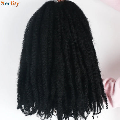 Marley Twist cheveux tressés pré - étirés pack de 1 - 6 ombre boucles africaines crochet cheveux tressés pour faux locs Jumbo Marley Twist cheveux
