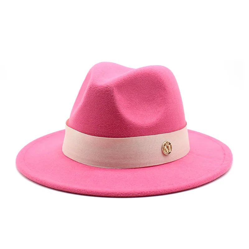 Nouveau chapeau Fedora pour femmes hiver élégant mode formelle mariage décorer église casquette Panama fête Jazz chapeau chapeau femme