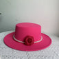 Chapeau Fedora de Style français pour femmes, chapeau en feutre à bord large de 10CM, Derby d'hiver et d'automne, chapeaux de Jazz de mariage
