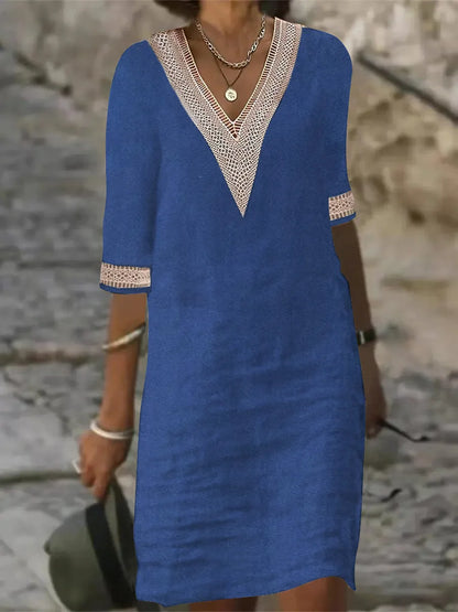 Robe en lin de coton pour femmes, vêtements décontractés, streetwear vintage, style ethnique, robe d'été élégante, vêtements de mode, Y2K