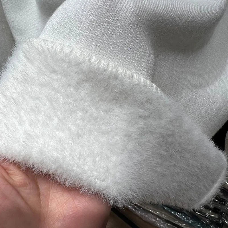 Pull en velours à manches longues pour femmes, pull optique, pull basique, vêtements décontractés, automne et hiver, nouvelle mode