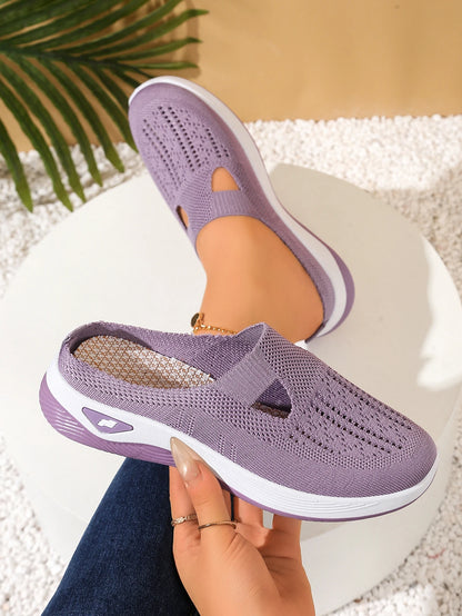 Chaussures pour femmes pratiques et confortables à la maison, un pied avec évent et demi-pantoufle, chaussures d'été pour femmes, livraison gratuite