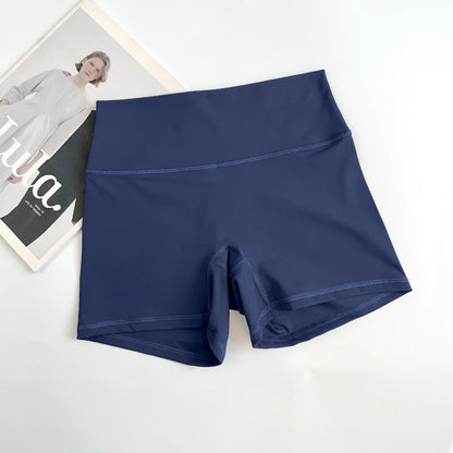 Short de motard de sport pour femmes, sensation nue, taille haute, Yoga, Push Up, Leggings de Fitness, contrôle du ventre, Slim