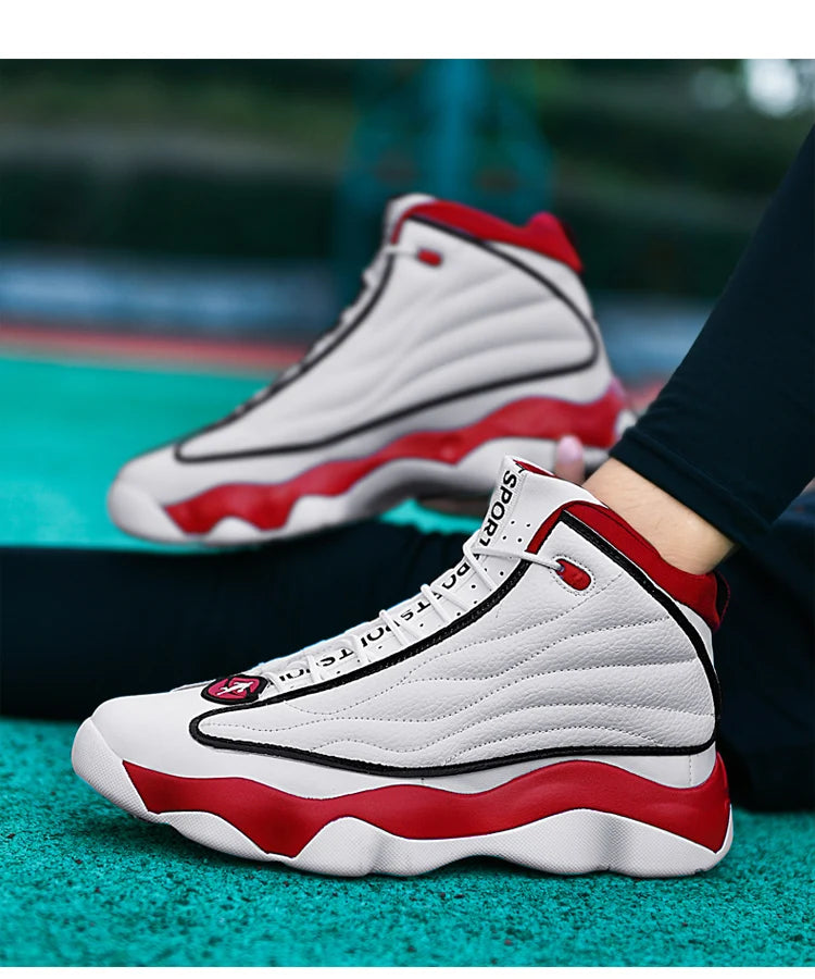 Chaussures de basket-ball de Fitness pour hommes de haute qualité chaussures de basket-ball baskets pour hommes automne haut anti-dérapant baskets d'extérieur