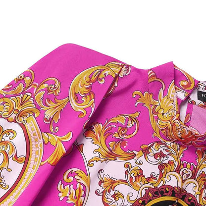 VONDA-Robe longue de soirée à manches chauve-souris, grande taille, col montant, imprimé bohème, 2023