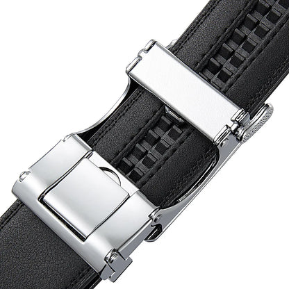 Nouveaux hommes ceinture mode alliage automatique boucle ceinture affaires décontracté décoration ceinture hommes ceintures 3.5 cm noir bleu rouge café